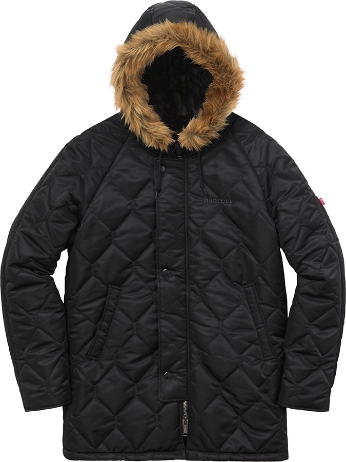 Quilted Flight Satin Parka